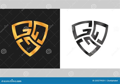 Shield Logo Letter G Security Badge Stock Vector Illustration Of Logo