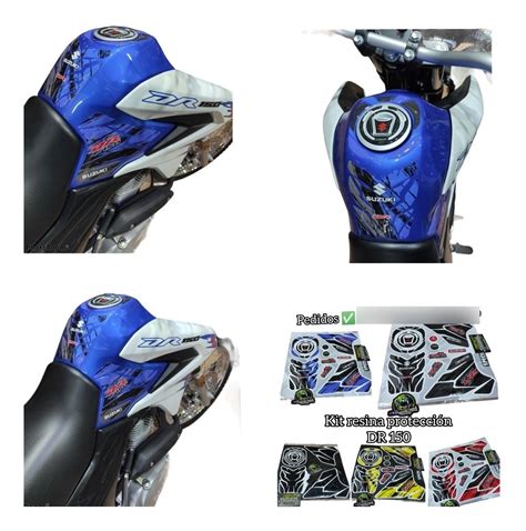 Kit Calcomanías Resina Protección Moto Dr 150 Cuotas sin interés