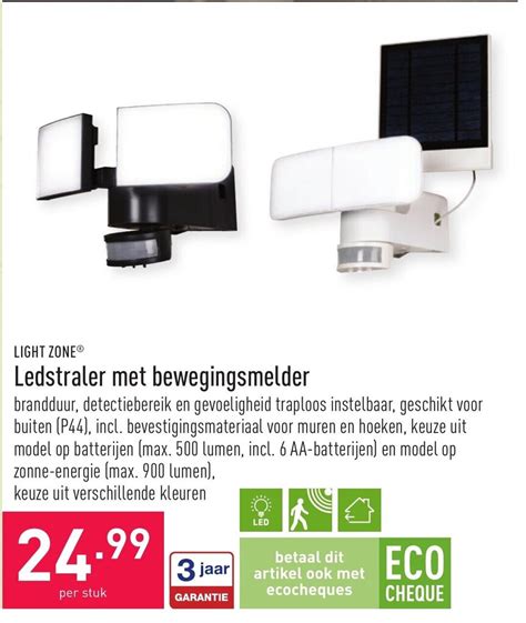 Lightzone Ledstraler Met Bewegingsmelder Promotie Bij ALDI