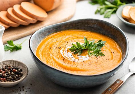 Velouté de patates douces et carottes au Thermomix le câlin en bol