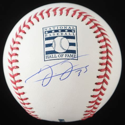 Frank Thomas Signed Oml Hall Of Fame Logo Baseball Beckett Pristine