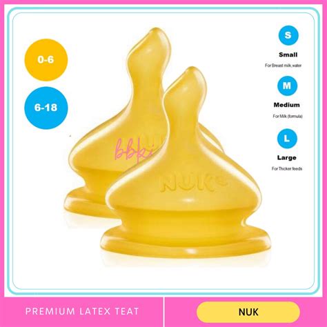 Puting Botol Susu Nuk Premium Choice Anti Colic Wide Neck Replacement Teat Latex Nuk Latex