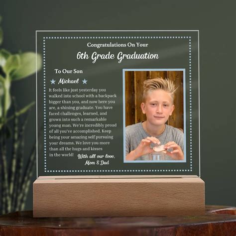 Son 6th Grade Graduation Gift, 6th Grade Graduation Gift for Boys ...