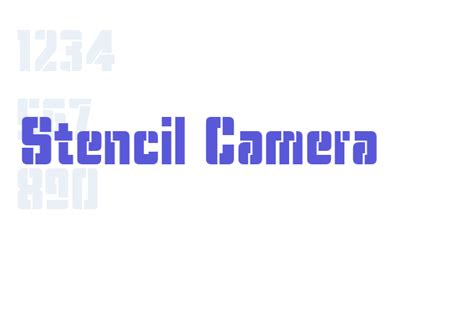 Stencil Camera - Font Free Download