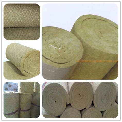 Rockwool Blanket Heat Insulation Materials Mineral Rock Wool With Ss