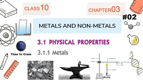 Physical Properties Of Metals Metals And Non Metals Class 10 Science Ncert Icse Cbse