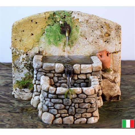 FONTANA CON ACQUA IN MOVIMENTO Fontane E Accessori Presepe E Pr