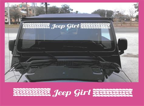 Jeep Windshield Banner Vinyl Decal Sticker
