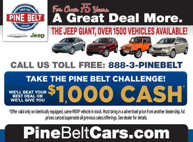 Pine Belt Chrysler Jeep Dodge Ram - Chrysler, Dodge, Jeep, Ram, Used Car Dealer, Service Center ...