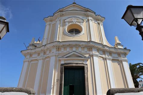 Ischia Facciata Della Chiesa Di Maria Delle Grazie Foto De Archivo