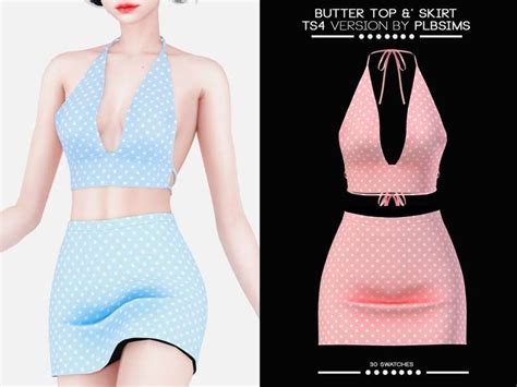 Butter Top Skirt By Plbsims From Patreon Kemono