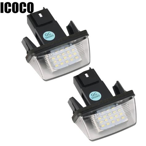 Aliexpress Buy Icoco Pcs V Leds Licence Number Plate Light