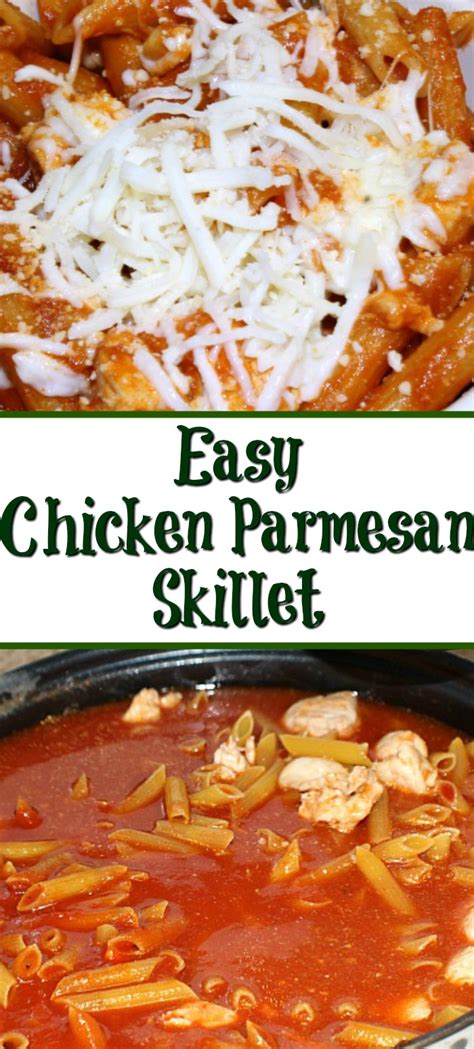 Easy Chicken Parmesan Skillet Recipe Easy Weeknight Dinner Cook Eat Go