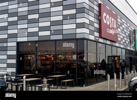 Modern Costa Coffee Shop In Knight Park Retail Park Saffron Walden