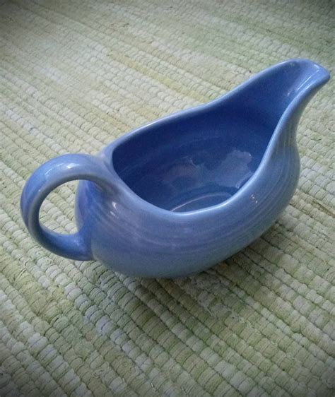 S Vintage Turquoise Fiesta Ware Stamped Sauce Gravy Boat Etsy