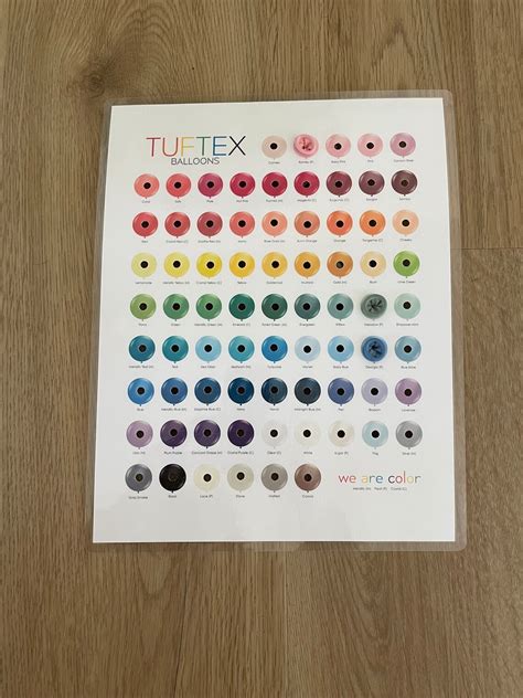 Tuftex Color Chart With New Colors-read DESCRIPTION - Etsy