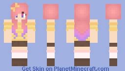 cute pink girl Minecraft Skin