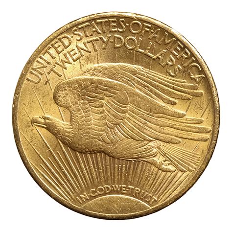 Early Gold Bullion $20 Saint Gaudens Almost Uncirculated | Golden Eagle ...