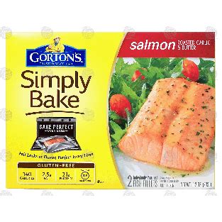 Gorton S Simply Bake Roasted Garlic Butter Salmon 2 Fish Fille8 2oz