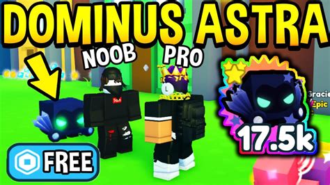 I Gave Free Dominus Astra To Noob 5000 Robux In Pet Simulator X