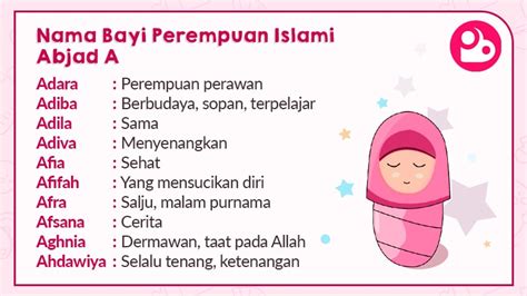 Nama Bayi Perempuan Islami Pilihan Posbunda