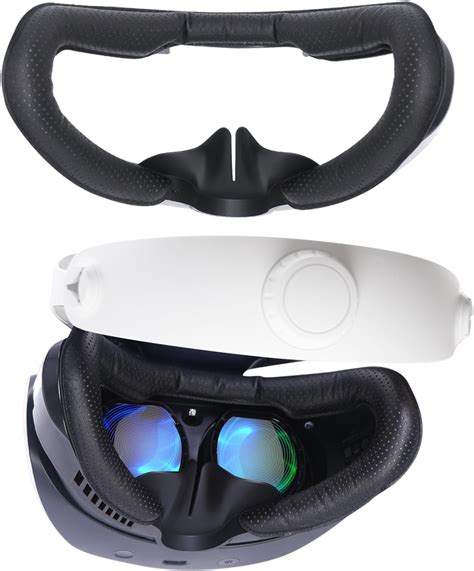 VR Face Pad for PlayStation VR2, Breathable Holes Leather Protective VR ...