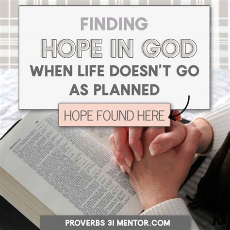 fINDING HOPE IN GOD - Proverbs 31 Mentor