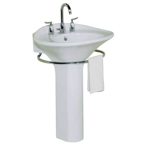 Mansfield The Essence Pedestal Vessel Sink With Towel Bar The Home