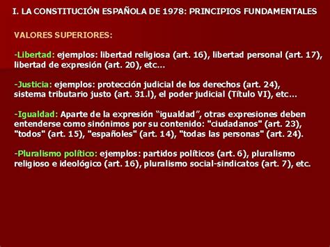 TEMA 1 LA CONSTITUCIN ESPAOLA DE 1978 PRINCIPIOS