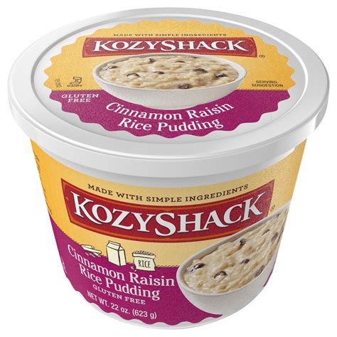 Kozy Shack Cinnamon Raisin Rice Pudding Ecom