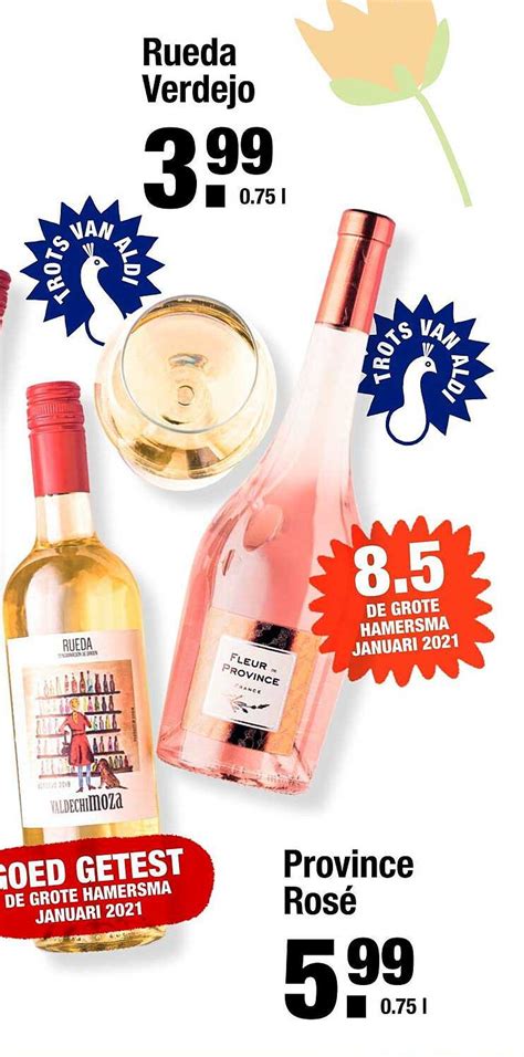 Rueda Verdejo Of Province Rosé Aanbieding bij ALDI 1Folders nl