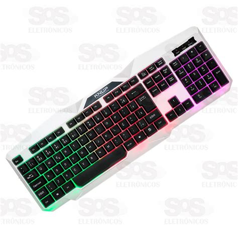 Teclado Gamer Madset Fio USB RGB Knup KP TE119