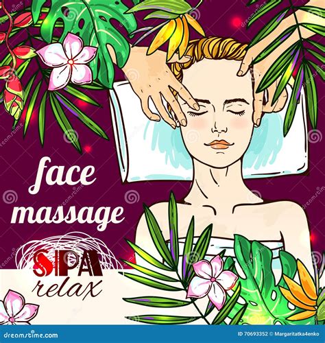 Hand Drawn Spa Stock Vector Illustration Of Care People 70693352