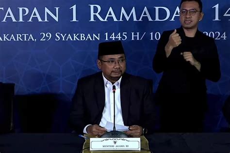 Hasil Sidang Isbat 1 Ramadan 1445 Hijriyah Jatuh Pada 12 Maret 2024