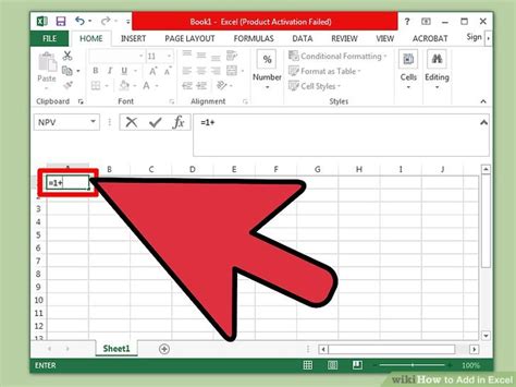 3 Ways To Add In Excel Wikihow