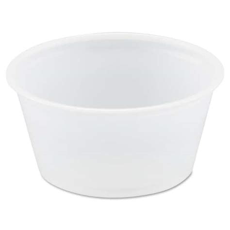 SOLO Plastic Souffle Portion Cups 2 Oz Translucent 2500 Per Case