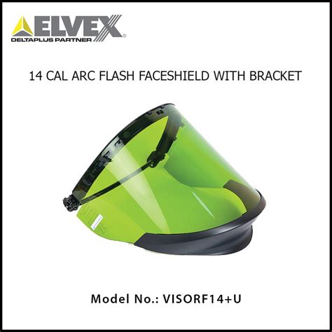 Deltaplus Elvex® Arcfit 14™ Faceshield With Bracket Loto Safety Products