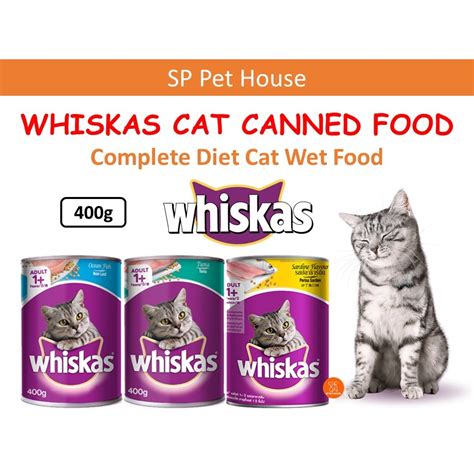 Whiskas Cat Canned Cat Wet Food 400g Ocean Fish Tuna Sardine