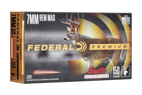 Federal 7mm Rem Mag 150 Gr Swift Scirocco 20 Box Sportsman S Outdoor