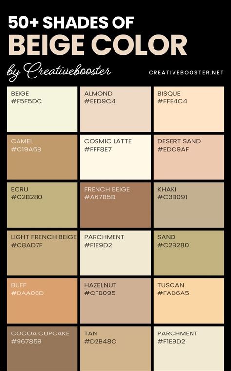 Shades Of Champagne Color Names Hex Rgb Cmyk Codes Artofit