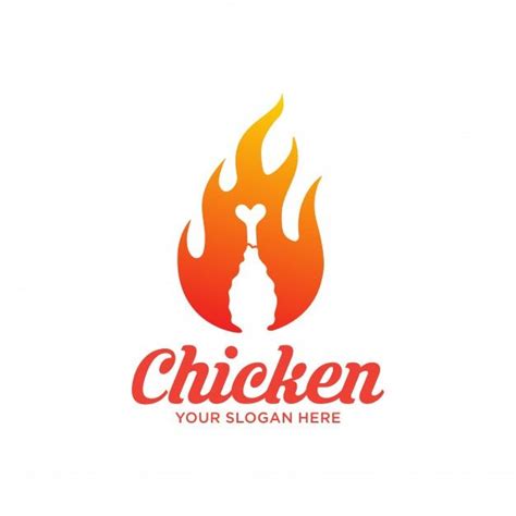 Hot Fried Chicken Logo With Vintage Flair