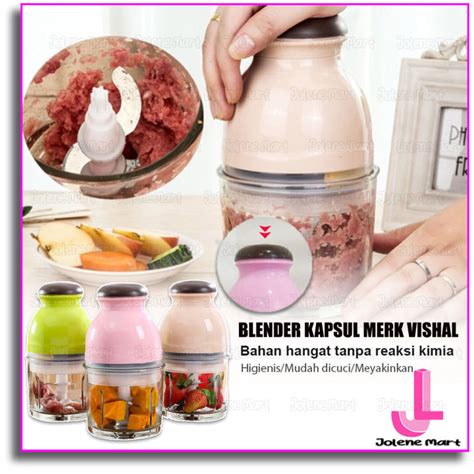 JOLENE Blender Capsule Cutter Quatre Blender Bentuk Kapsul Serbaguna