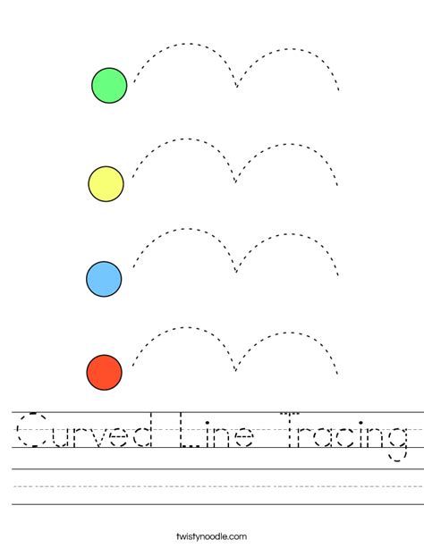 Vertical Line Tracing Coloring Page Twisty Noodle Preschool Tracing Vertical Lines Worksheet