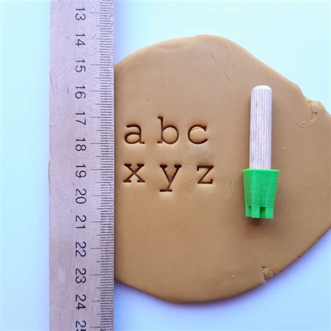 Stamps For Clay Mm Alphabet Lowercase Letters Etsy