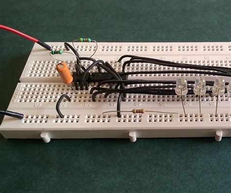 Led Chaser Electronic Circuit Using 555 Timer Ic 20 Steps Instructables