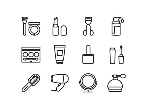 12 Free Cosmetic Icons Ai Sketch