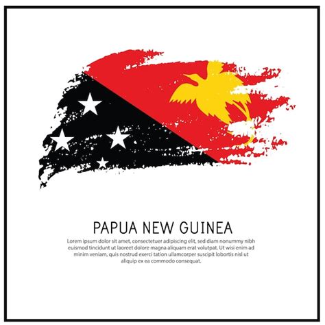 Premium Vector A Poster With The Word Papua New Guinea On It Social