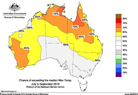 Probability Of Exceeding Median Maximum Temperature Click On The Map