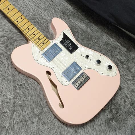 Fender Limited Edition Vintera 70s Pink Telecaster Thinline MN Shell