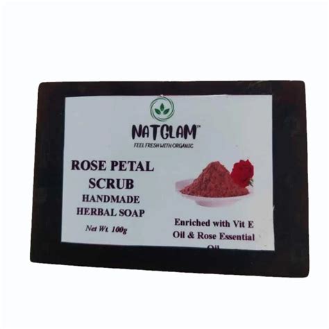 Rose Petal Scrub Handmade Herbal Soap For Regular Use 100gm At Rs 40